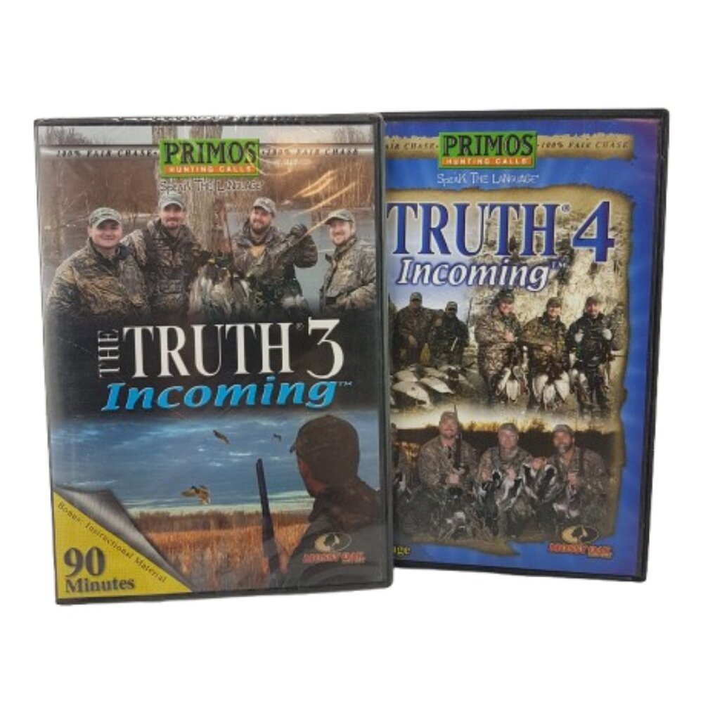 Lot of 2 Hunting DVDs PRIMOS The Truth Incoming 3 & 4 Waterfowl Ducks Geese